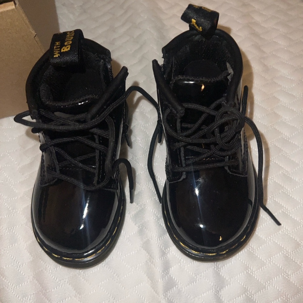 Dr. Martens Black Baby Walker Boots